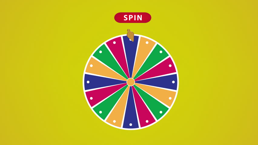 Cartoon Fortune Wheel, Luck concept. Spinning Roulette, lottery. Gambling game.spin wheel Seamless Loop animation Royalty-Free Stock Footage #1103136481