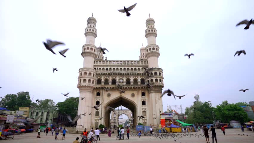 Famous Char Minar in Hyderabad, India Royalty-Free Stock Footage #1103139785
