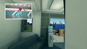 Augmented reality, futuristic gaming technology, virtual 3D video game concept. A gamer is shooting in a virtual reality shooter - Powered by Shutterstock - Get 15% off with code: PIKWIZARD15