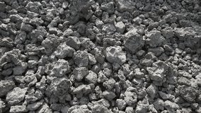 Porous spongy basalt rocks and natural vegetation of frozen solidified magma in lava plain. - Powered by Shutterstock - Get 15% off with code: PIKWIZARD15