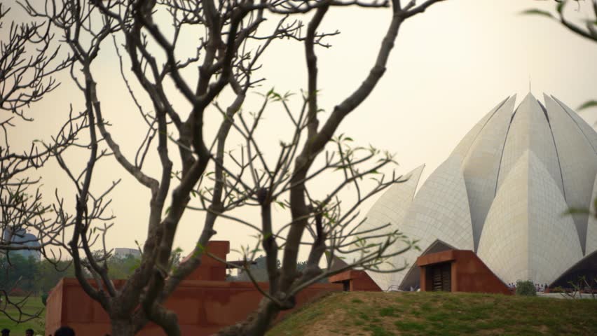 The Lotus Temple is located in New Delhi, India