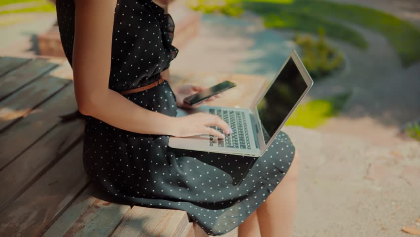 woman freelancer typing on laptop Remote Work On Freelance Career. Digital Nomad Creative Process. Business Development On Laptop Computer. Web Development Financial Management. Network Events Data - Powered by Shutterstock - Get 15% off with code: PIKWIZARD15