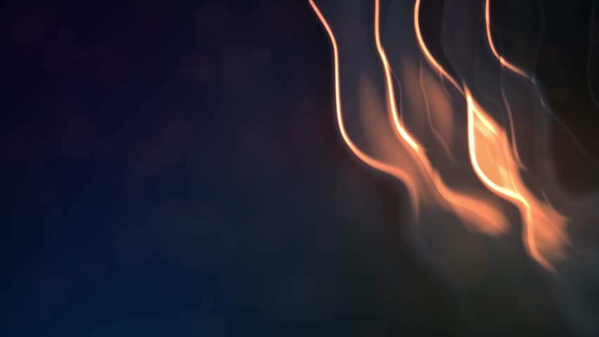 nice orange - blue ardent gentle forms bokeh bg - loop video