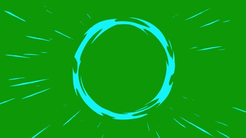 Cartoon Energy explosion on a green screen. Cartoon FX explosion with key color. 4K video : vidéo de stock