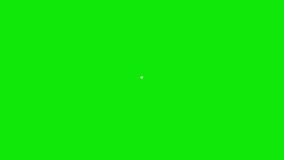 A cartoon round ripple transition on a green screen. Cartoon shape transition with key color. 4K video