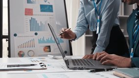 Young colleagues discuss business brainstorming and price charts analyze business people at the desk brilliantly in modern collaborative office teamwork ideas. Calculate personal tax for customers - Powered by Shutterstock - Get 15% off with code: PIKWIZARD15