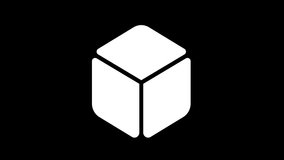 Multi-colored icon dice d6 with colored spots floating inside. Looped from frame 120 to 839, Alpha BW at the end. In-Out loop - Powered by Shutterstock - Get 15% off with code: PIKWIZARD15