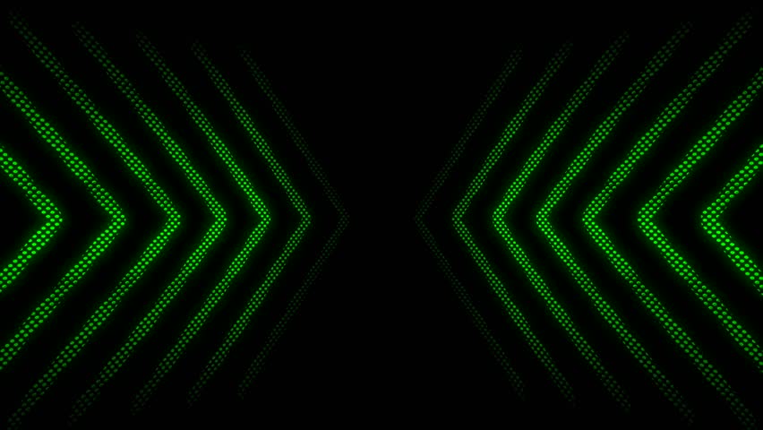 Green arrows icons neon structures. Hi-tech neon sci-fi tunel. Trendy neon glow light form pattern and construction in mirror tunnel. Fly through technology cyberspace. 3d looped seamless 4k  backdrop Royalty-Free Stock Footage #1103273991