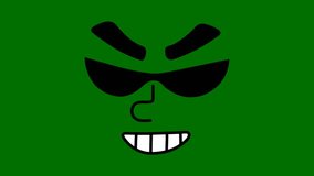 green screen emoji happy face effect
