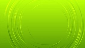 Bright green glossy circles abstract corporate background. Seamless looping motion design. Video animation Ultra HD 4K 3840x2160