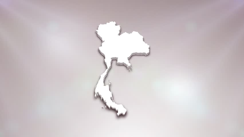 Thailand Country 3D Map Intro Suitable for Patriotic Programs, Corporate Intros, Tourism, Presentations