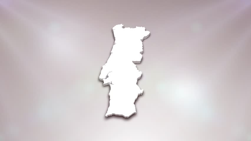 Portugal Country 3D Map Intro Suitable for Patriotic Programs, Corporate Intros, Tourism, Presentations