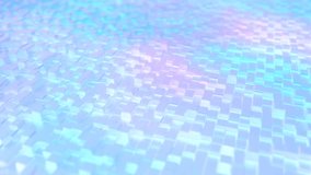 This stock motion graphics video shows a background of animated pastel gradient tiles on seamless loop.

