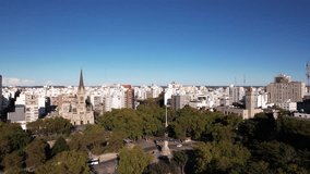 Drone videos of different places in the city of Mar del Plata, Argentina