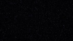 Video of Stars moving at high speed through the night