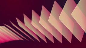 Abstract looping animation of corporate background of scrolling sheets with soft gradient colors.