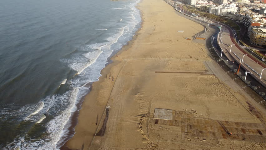 beautiful view of the beach in The Hague