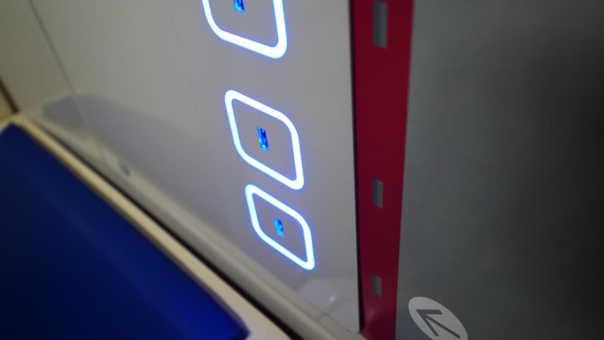 usb charging in the subway car. USB connector for charging a mobile phone Royalty-Free Stock Footage #1103340985