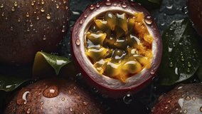 Tropical Temptation: 4K Video of Juicy Passionfruit