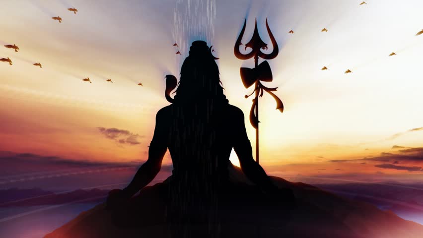 Lord shiva on mountain peak background is perfect for any type of news or information presentation. The background features a stylish and clean layout with subtle movements and animations. Royalty-Free Stock Footage #1103364325