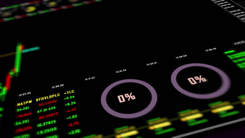 Monitor stock market exchange. Business data number hologram futuristic background. | Shutterstock HD Video #1103386221