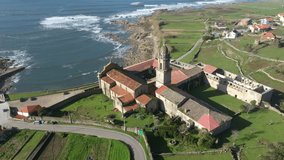 Videos of the coast line of Santa María de Oia, an its monastery, located in Galicia, Spain.