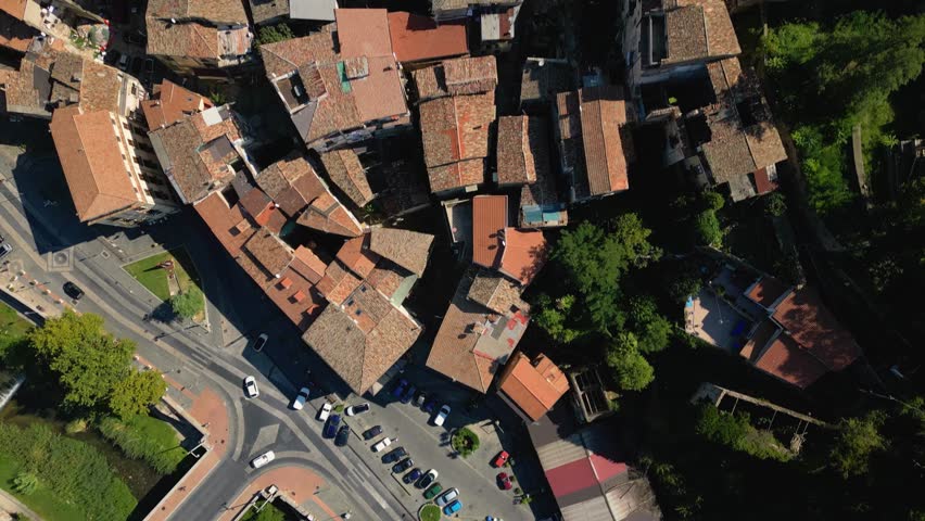 This aerial drone video shows the beautiful old city of Cosenza, in the region of Calabria, Italy. 
