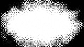 Cyclic animation black and white pixels change. 2d motion. More elements in our portfolio.