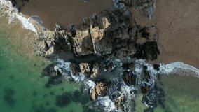 Devon UK Cliffs Drone Video