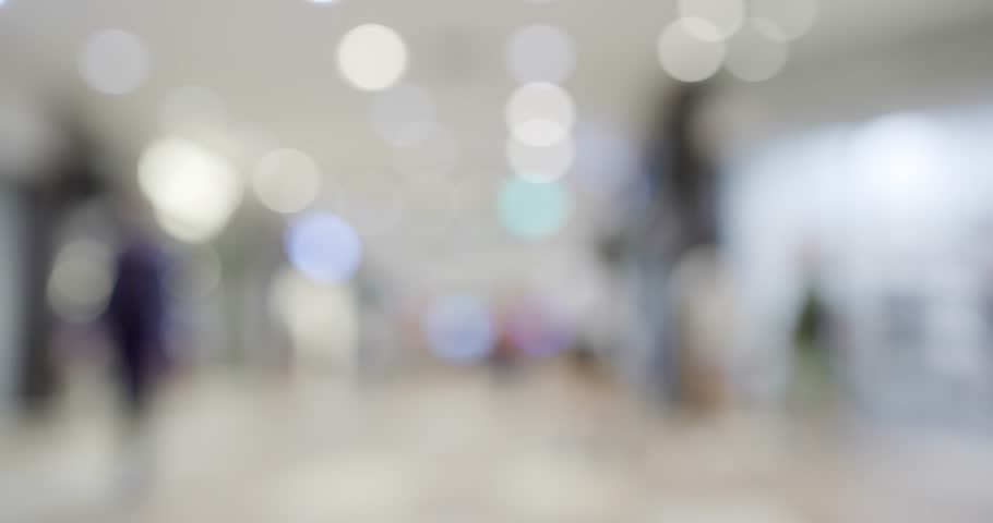 Blur view of shopping mall