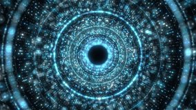 flying through abstract futuristic 3D particle tunnel background, animated particle tunnel, Binary code particles network, Glittering Particle Tunnel, Particles and Digital Data Network Connections. - Powered by Shutterstock - Get 15% off with code: PIKWIZARD15