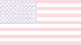 Memorial day animation. Waving flag. Happy memorial day. Flag USA.Banner honoring all veterans for Memorial Day. 4K animation
