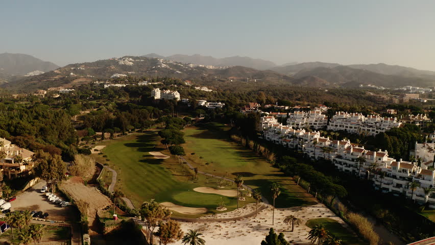 Mexico. Golf Courses And Houses Of Great Architecture. Beautiful Sunny Day.