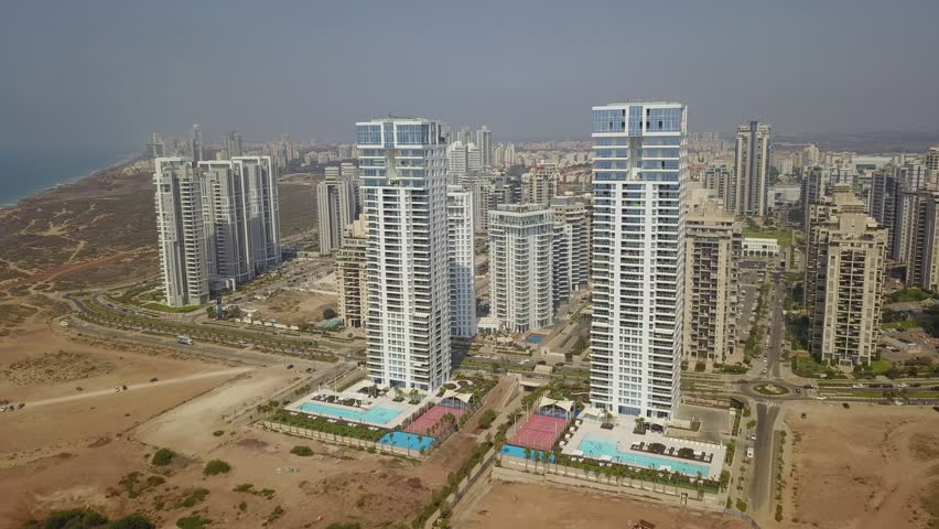 Aerial view of Netanya City and it