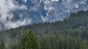 Morning mist and low clouds in the mountains aerial view - aerial drone photography - Powered by Shutterstock - Get 15% off with code: PIKWIZARD15