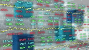 Animation of countdown over neon round scanner against stock market data processing. Global economy and business technology concept - Powered by Shutterstock - Get 15% off with code: PIKWIZARD15