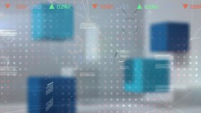 Animation of neon ticking clock and network of connections against statistical data processing. Computer interface and business data technology concept - Powered by Shutterstock - Get 15% off with code: PIKWIZARD15