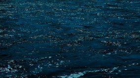 Colorful abstract video background for good mood and meditation. Footage of beautiful dark blue water and sparkling waves. Stock video. 4K
