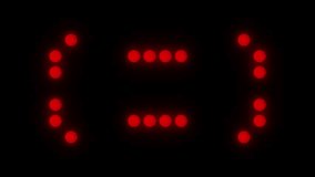 Red Round LED Wall Lights VJ Loops 4k