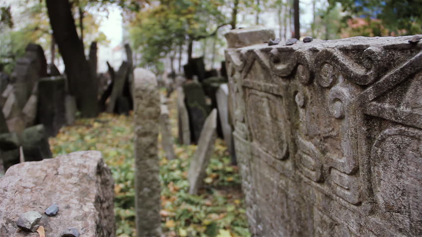 Ancient Tombstones in Prague