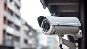 Video surveillance camera. CCTV - security system. PTZ camera. 
