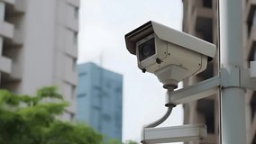 Video surveillance camera. CCTV - security system. PTZ camera.  - Powered by Shutterstock - Get 15% off with code: PIKWIZARD15