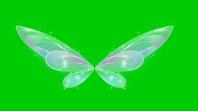 Fairy tale, Butterfly green screen 4k video animation.