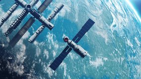the docking of the international station and the living module in space in earth orbit   - Powered by Shutterstock - Get 15% off with code: PIKWIZARD15