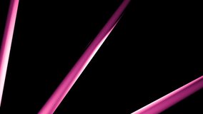 Black background with purple and pink cutting lines. Design. Bright lines made as if like spears that cut through black space in abstraction.