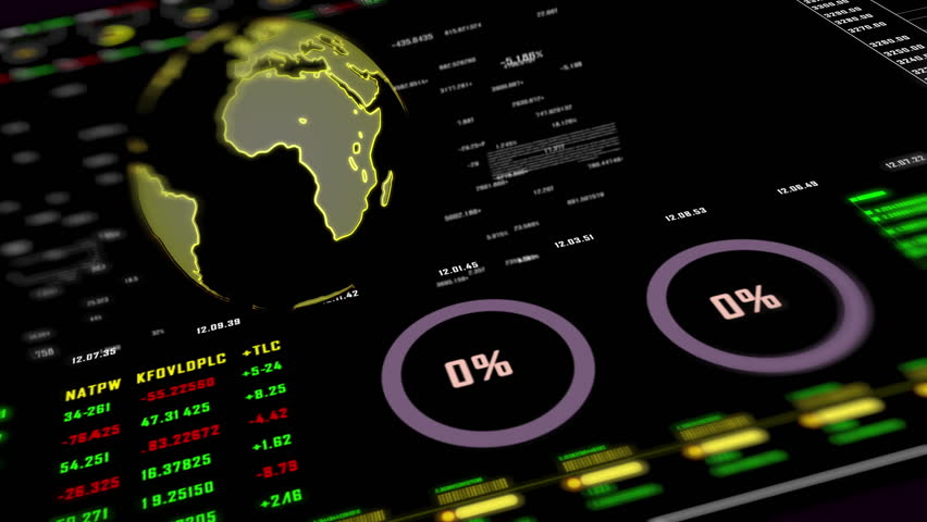 Monitor stock market exchange. Business data number hologram futuristic background. | Shutterstock HD Video #1103595225