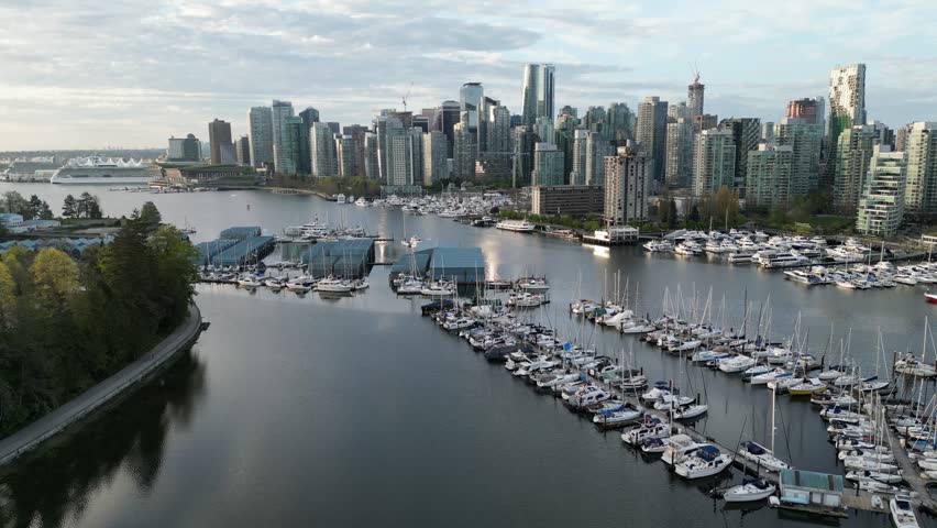 View of Vancouver from Stanley Park (Vancouver British Columbia Canada) 