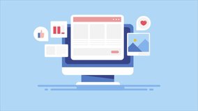 Content promotion, Social media content marketing, Likes, Share, Digital marketing strategy - 2D animation video clip - Powered by Shutterstock - Get 15% off with code: PIKWIZARD15