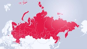 animated map of russian regions for video newsmakers
