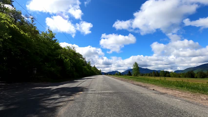 Adirondacks 89 Driving Cascade Lakes Mountains New York
